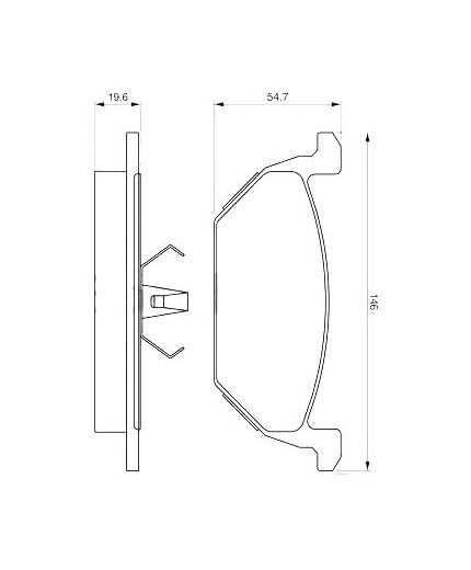 BOSCH Колодки дисковые передние Фото 2