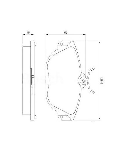 BOSCH Колодки дисковые передние