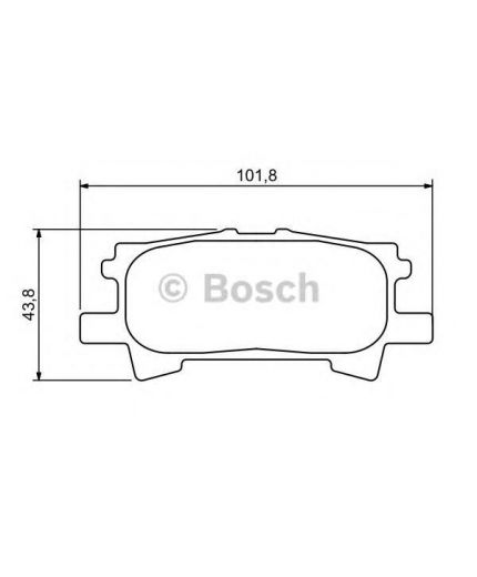 BOSCH Колодки дисковые задние
