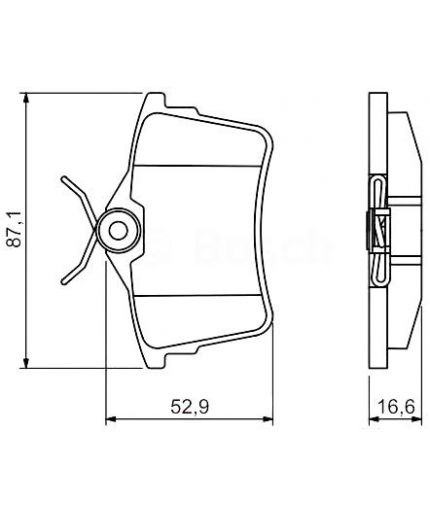 BOSCH Колодки дисковые задние