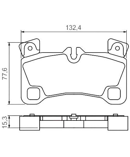 BOSCH Колодки дисковые задние