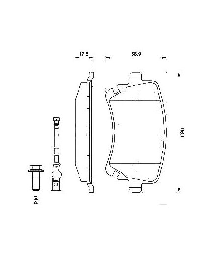BOSCH Колодки дисковые задние
