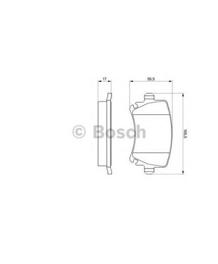 BOSCH Колодки дисковые задние