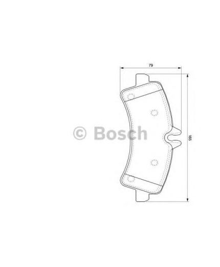 BOSCH Колодки дисковые задние