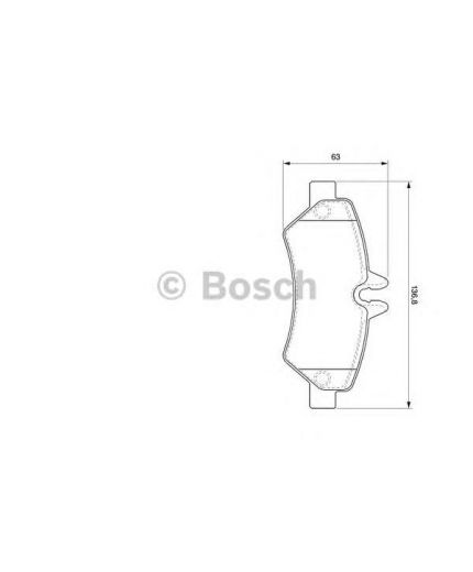 BOSCH Колодки дисковые задние