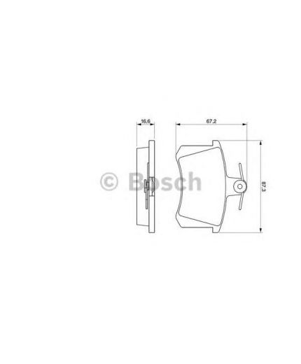 BOSCH Колодки дисковые задние Фото 2