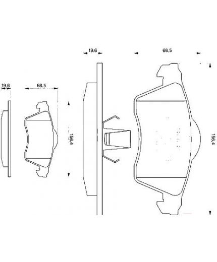 BOSCH Колодки дисковые передние