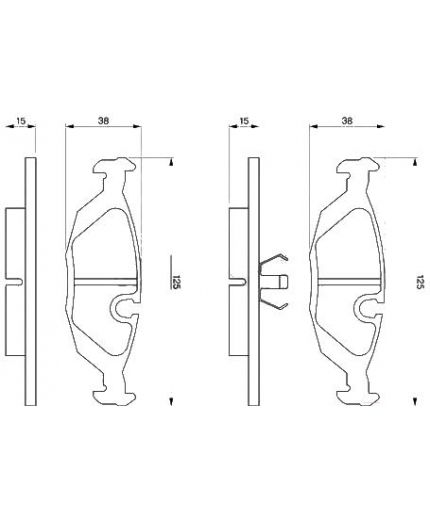 BOSCH Колодки дисковые задние