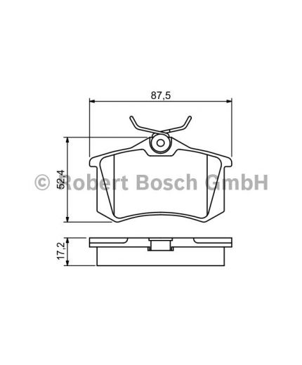 BOSCH Колодки дисковые задние
