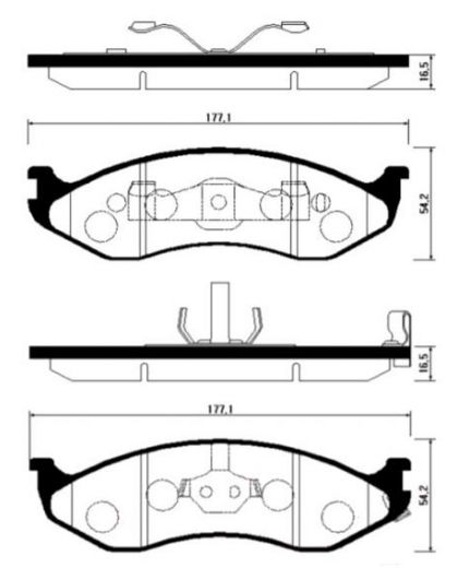 HSB Колодки дисковые передние