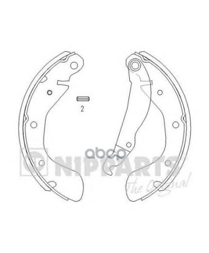 NIPPARTS Колодки дисковые