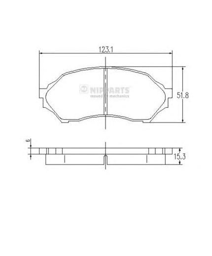 NIPPARTS Колодки дисковые Фото 2