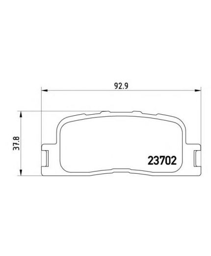 BREMBO Колодки дисковые задние
