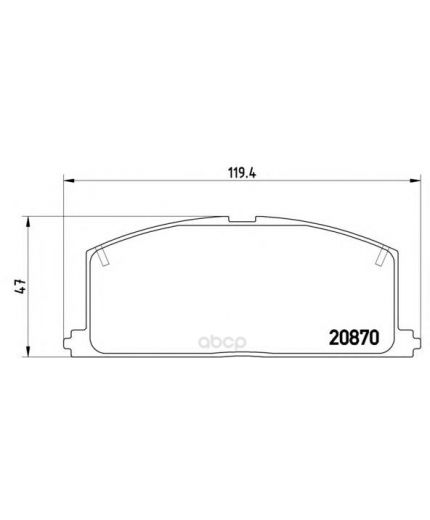 BREMBO Колодки дисковые передние