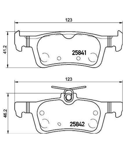 BREMBO Колодки дисковые задние