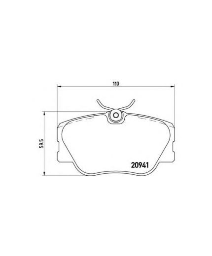BREMBO Колодки дисковые передние