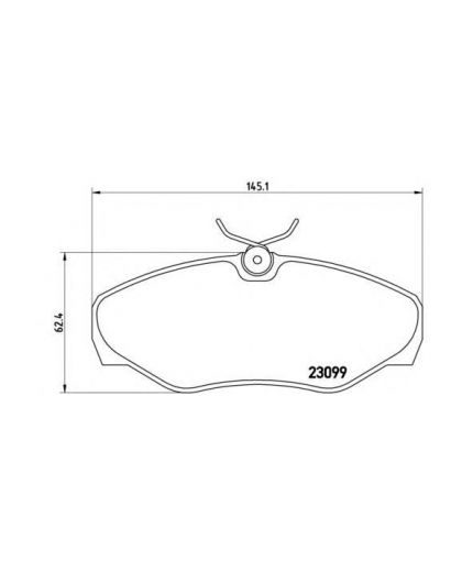 BREMBO Колодки дисковые передние