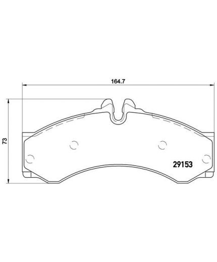BREMBO Колодки дисковые передние/задние