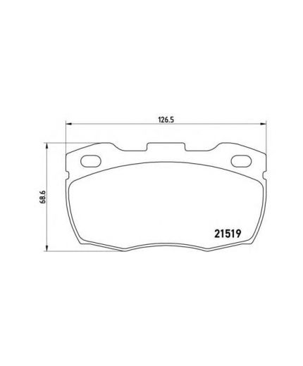 BREMBO Колодки дисковые передние