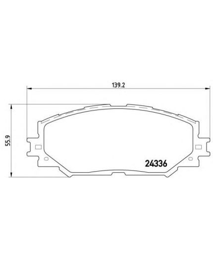 BREMBO Колодки дисковые передние