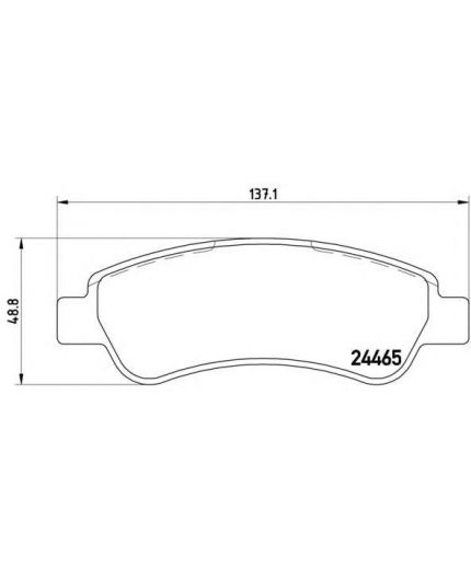 BREMBO Колодки дисковые задние