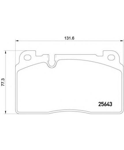 BREMBO Колодки дисковые передние