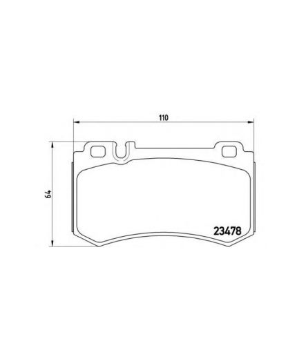 BREMBO Колодки дисковые задние