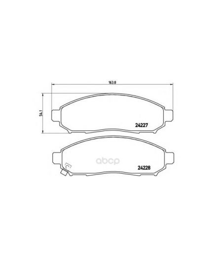 BREMBO Колодки дисковые передние