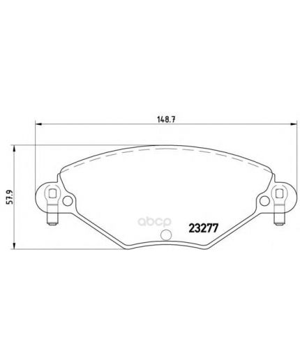 BREMBO Колодки дисковые передние с датчиком