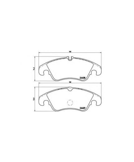 BREMBO Колодки дисковые передние с датчиком