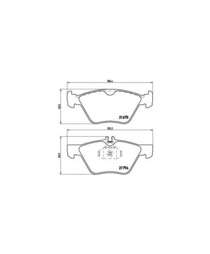 BREMBO Колодки дисковые передние