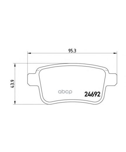 BREMBO Колодки дисковые