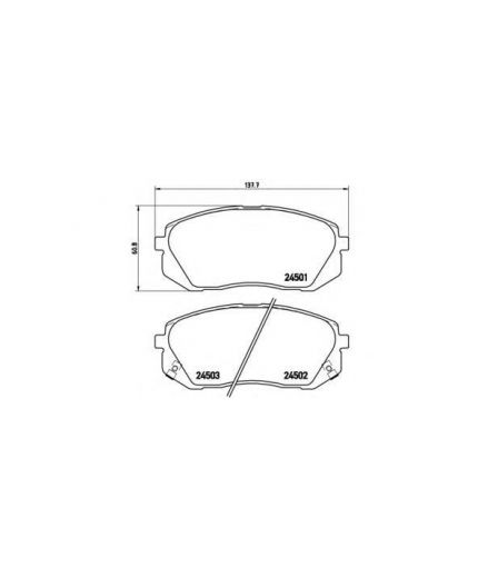 BREMBO Колодки дисковые передние