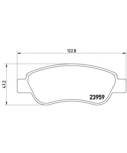 BREMBO Колодки дисковые передние