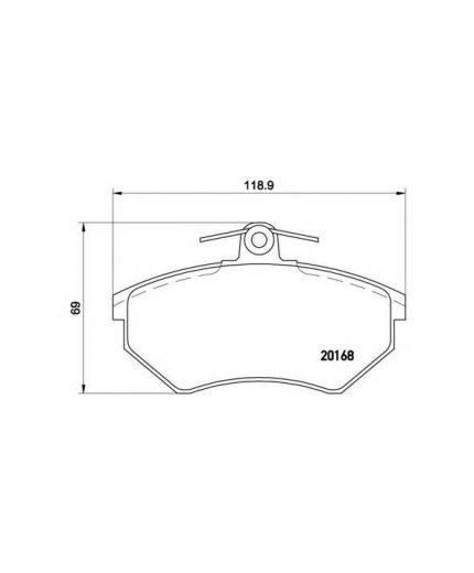 BREMBO Колодки дисковые передние