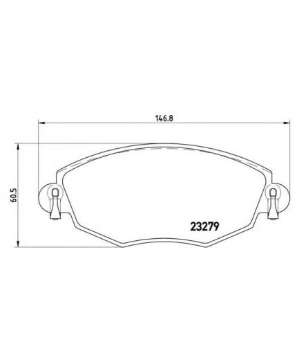 BREMBO Колодки дисковые передние