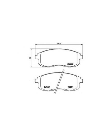 BREMBO Колодки дисковые передние