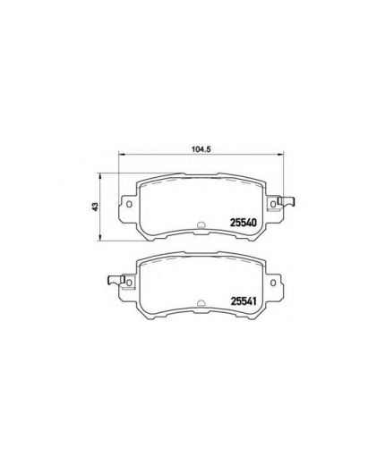 BREMBO Колодки дисковые задние