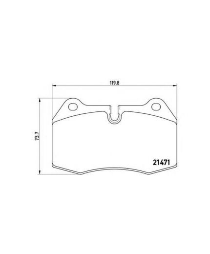 BREMBO Колодки дисковые передние