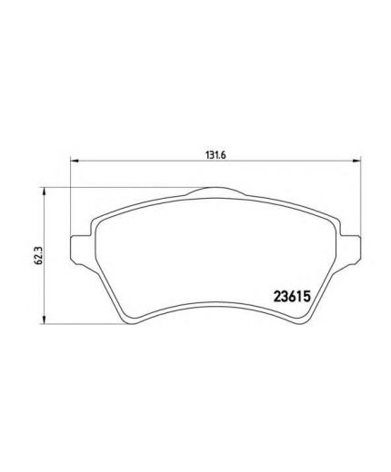 BREMBO Колодки дисковые