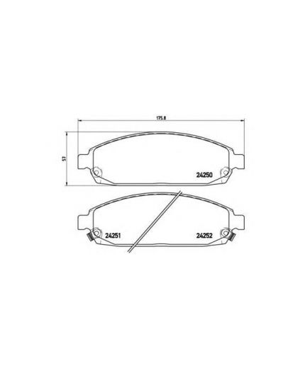 BREMBO Колодки дисковые передние