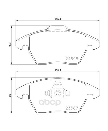 BREMBO Колодки дисковые передние