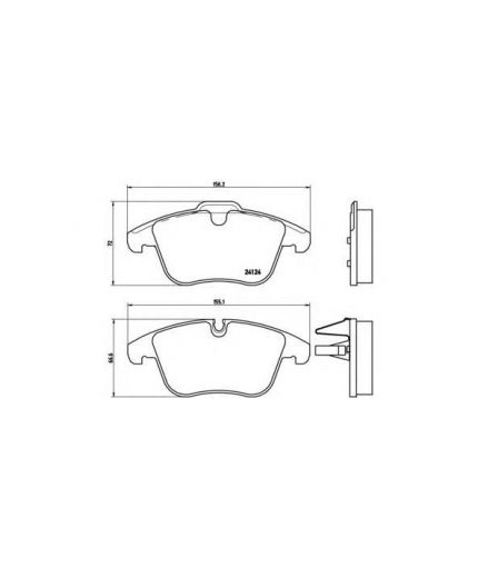 BREMBO Колодки дисковые