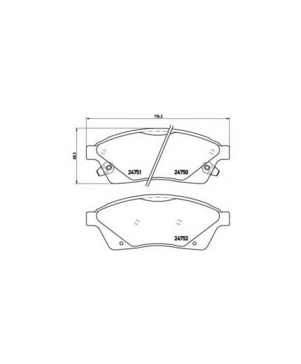 BREMBO Колодки дисковые