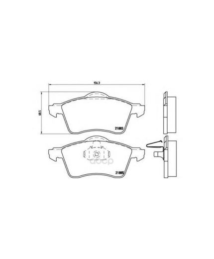 BREMBO Колодки дисковые