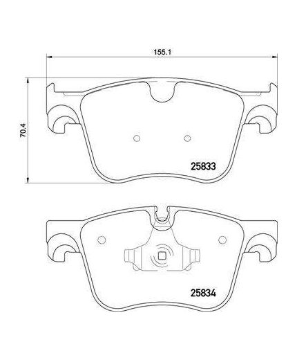 BREMBO Колодки дисковые передние