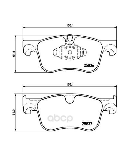 BREMBO Колодки дисковые передние