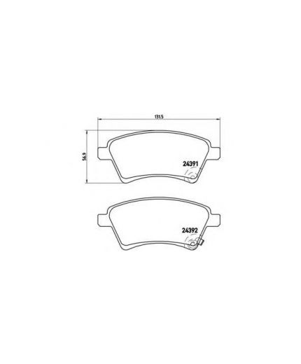 BREMBO Колодки дисковые
