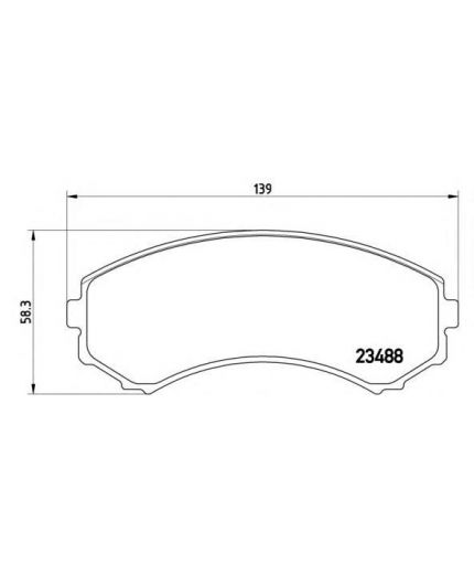 BREMBO Колодки дисковые