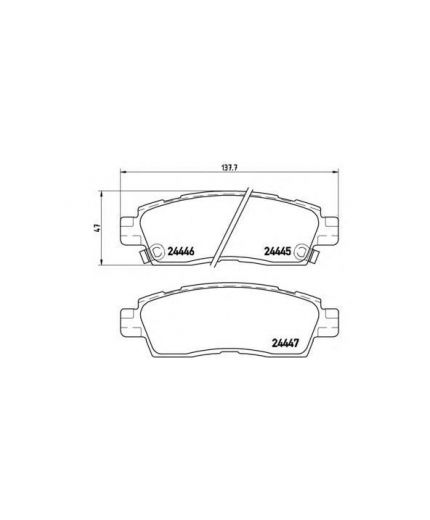 BREMBO Колодки дисковые